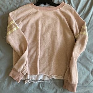 Long sleeve cropped sweatshirt